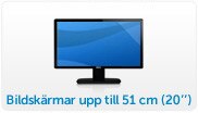 Bildskärmar upp till 50 cm(20'')